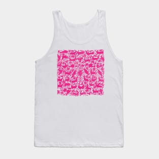 Pink Otomi Mexican Print Tank Top